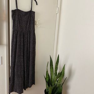 Billabong navy polka dot jumpsuit